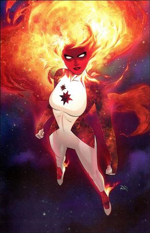 Captain Marvel (2019) issue 35-E Russell Dauterman 1:200 Virgin Spoiler Cover