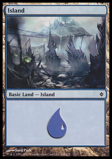 Magic the Gathering: New Phyrexia card 168 Island