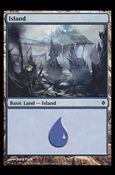 Magic the Gathering: New Phyrexia card 168 Island