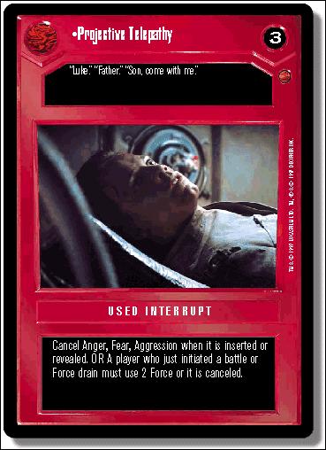 Star Wars: Cloud City Limited (Base Set) card 59 Projective Telepathy