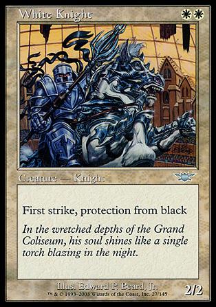 Magic the Gathering: Legions (Base Set) card 27 White Knight