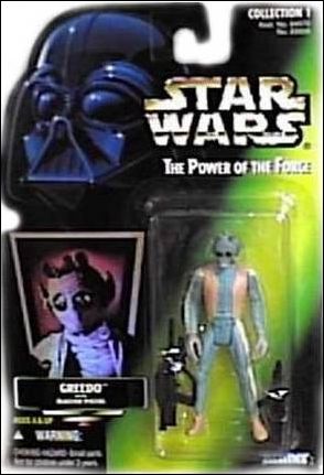 Star Wars: The Power of the Force 2 3 3/4" Basic Action Figures figure 20-C Greedo (Green Card) (Holofoil Sticker)