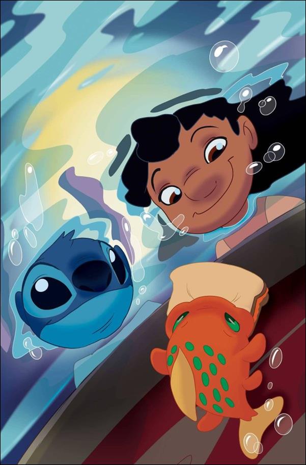 Lilo & Stitch issue 7-G Trish Forstner Virgin 1:15 Cardstock Cover