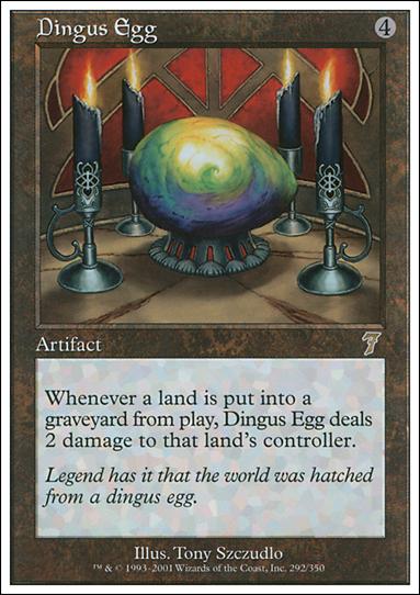 Magic the Gathering: 7th Edition (Base Set) card 292 Dingus Egg
