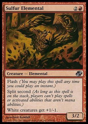 Magic the Gathering: Planar Chaos (Base Set) card 108 Sulfur Elemental