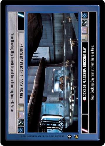 Star Wars: Theed Palace Limited (Base Set) card 45 Blockade Flagship: Docking Bay