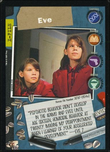 X-Files: The Truth Is Out There (Base Set) card XF97-0154v2 Eve