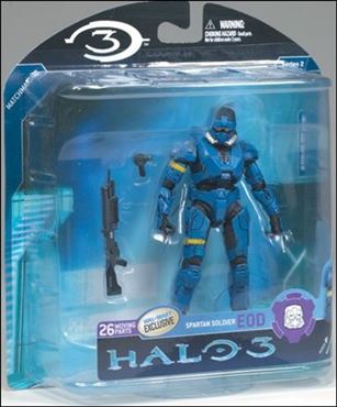 Halo 3 Multiplayer (Series 2) figure 2 Spartan EOD (Blue Armor)