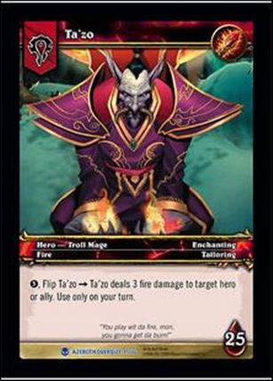 World of Warcraft: Heroes of Azeroth (Oversized Hero Subset) card 15 Ta'zo