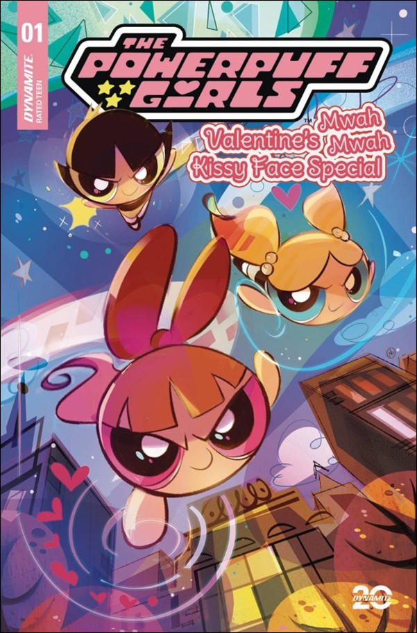 Powerpuff Girls: Valentine's Mwah Mwah Kissy Face Special issue 1-B Nicoletta Baldari Cover