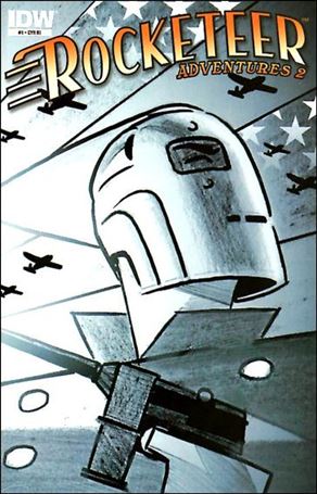 Rocketeer Adventures (2012) issue 1-C Darwyn Cooke 1:10 Black and White Cover