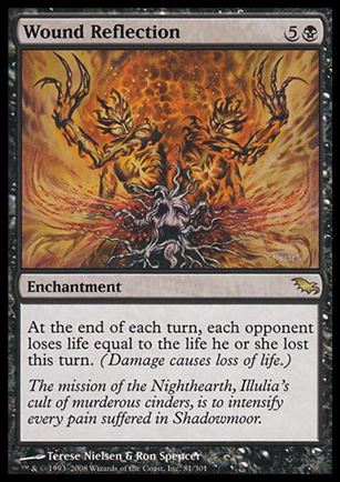 Magic the Gathering: Shadowmoor (Base Set) card 81 Wound Reflection