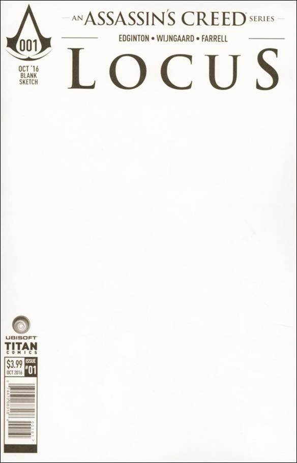 Assassin's Creed: Locus issue 1-F Blank/Sketch Cover