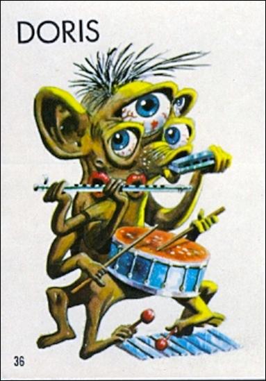 Ugly Stickers (1965) (Base Set) card 36-B Doris