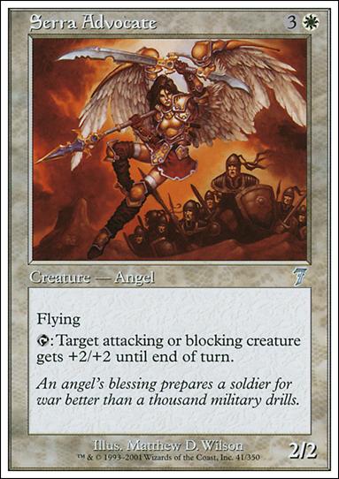 Magic the Gathering: 7th Edition (Base Set) card 41 Serra Advocate