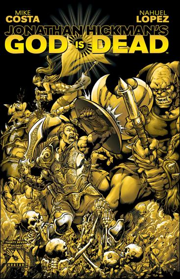 God is Dead issue 37-F Jose Luis 1:3 Gilded Cover