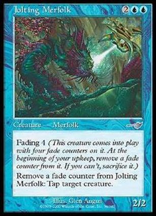 Magic the Gathering: Nemesis (Base Set) card 34 Jolting Merfolk