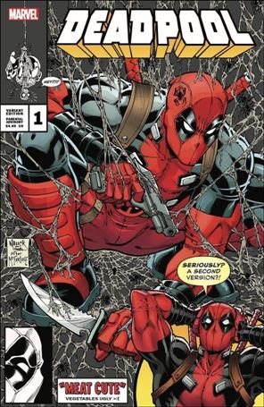 Deadpool (2022) issue 1-F Todd Nauck Anti-Homage Silver Cover 1/800