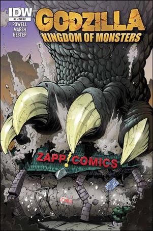 Godzilla: Kingdom of Monsters issue 1-OU Zapp Comics & Cards Cover 1/500