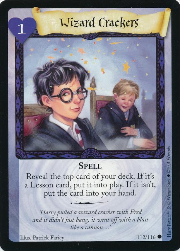 Harry Potter (Base Set) card 112 Wizard Crackers