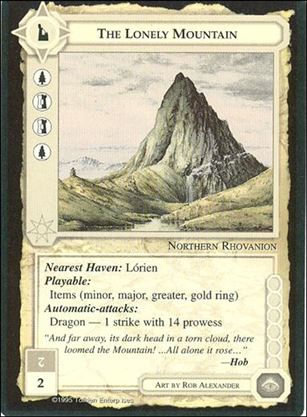 Middle-Earth: The Wizards (Base Set) card 417 The Lonely Mountain