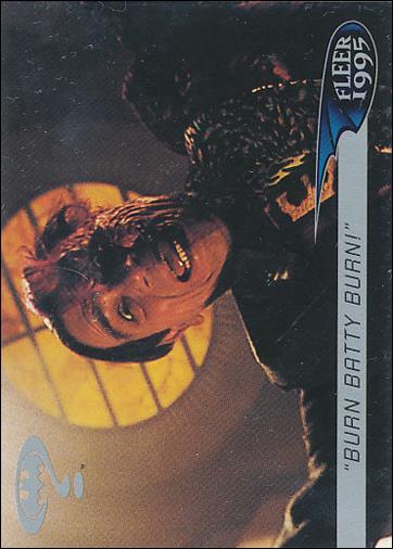 Batman Forever (Retail Base Set) card 40 "Burn, Batty, Burn!"
