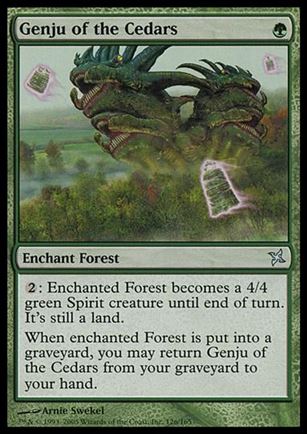 Magic the Gathering: Betrayers of Kamigawa (Base Set) card 126 Genju of the Cedars