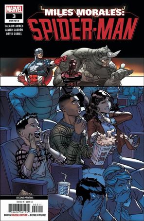 Miles Morales: Spider-Man (2018) issue 3-C Javi Garron Cover (2nd Printing)