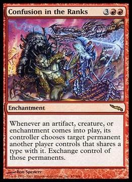 Magic the Gathering: Mirrodin (Base Set) card 87 Confusion in the Ranks