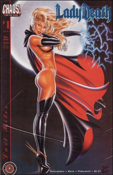 Lady Death: Last Rites issue 1-C Dynamic Forces Blue Foil Cover