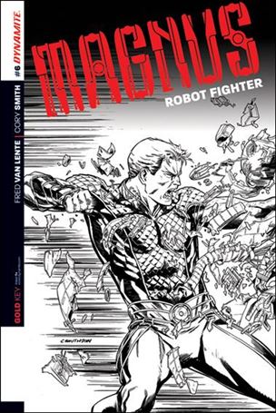 Magnus Robot Fighter (2014) issue 6-D Cory Smith 1:25 Black & White Cover