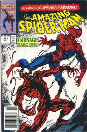 Amazing Spider-Man (1963) issue 361-C Australian Price Cover