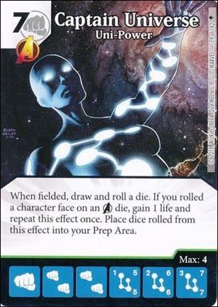 Marvel Dice Masters Age of Ultron  card 79 Captain Universe: Uni-Power