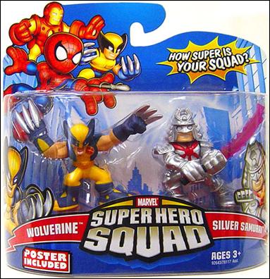 Marvel Super Hero Squad figure 65 Wolverine and Silver Samurai