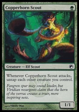 Magic the Gathering: Scars of Mirrodin (Base Set) card 116 Copperhorn Scout