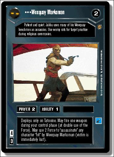 Star Wars: Jabba's Palace Limited (Base Set) card 40 Weequay Marksman