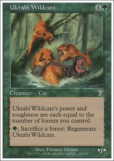 Magic the Gathering: 7th Edition (Base Set) card 278 Uktabi Wildcats