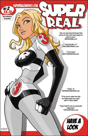 Super Real issue 2-B Edward Pun 1:4 Cover