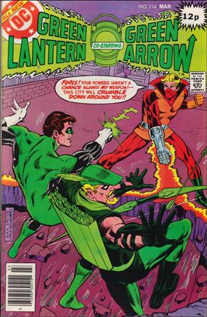 Green Lantern (1960) issue 114-B UK Price Cover