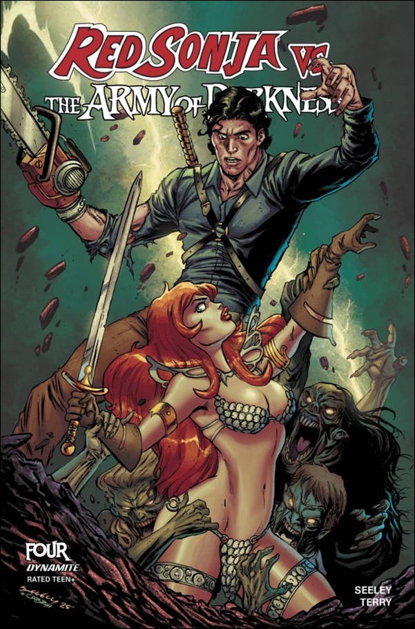Red Sonja vs. the Army of Darkness issue 4-B Tim Seeley Cover