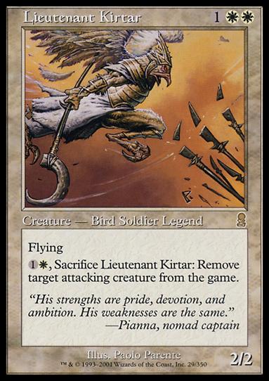Magic the Gathering: Odyssey (Base Set) card 29 Lieutenant Kirtar
