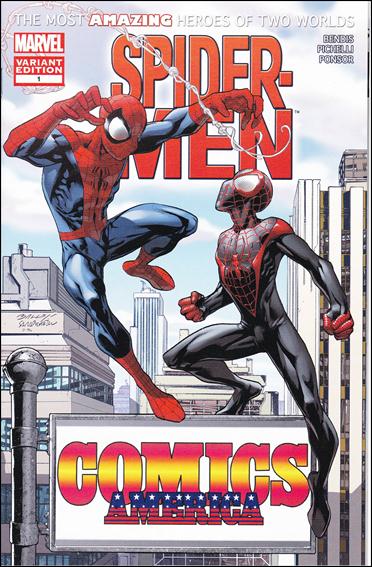 Spider-Men issue 1-MF Mark Bagley Comics America Cover