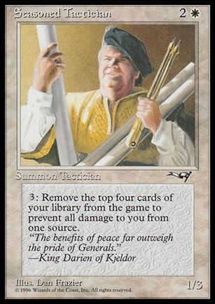 Magic the Gathering: Alliances (Base Set) card 17 Seasoned Tactician