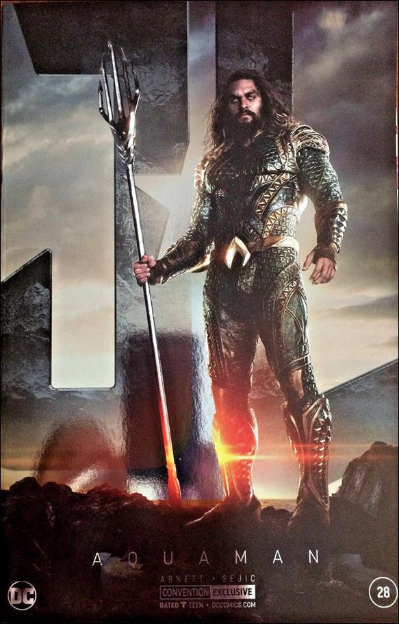 Aquaman (2016) issue 28-C 2017 NYCC Exclusive Silver Foil JL Photo Cover