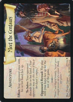 Harry Potter (Base Set) card 27 Meet the Centaurs