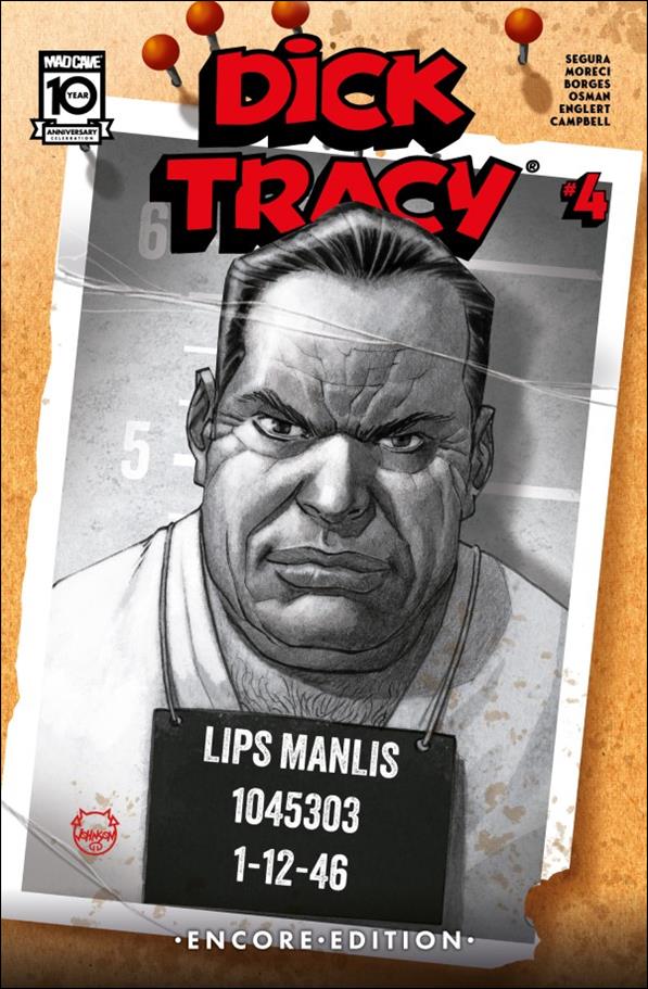 Dick Tracy (2024) issue 4-D Dave Johnson Encore Edition Cardstock Cover