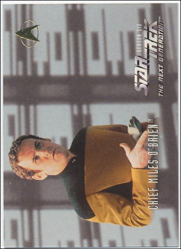 Star Trek: The Next Generation - The Episode Collection Season Six (Base Set) card 624 Chief Miles O'Brien