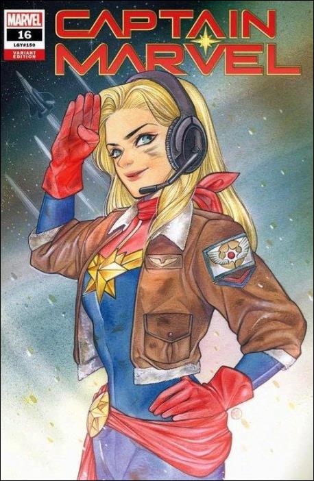 Captain Marvel (2019) issue 16-F Peach Momoko Amorphous Ink Comics Cover 1/3000