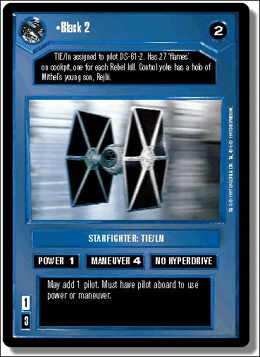 Star Wars: Premiere Limited (Base Set) card 139 Black 2