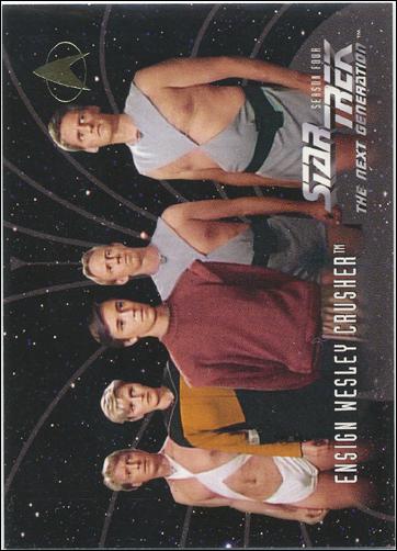 Star Trek: The Next Generation - The Episode Collection Season Four (Base Set) card 413 Ensign Wesley Crusher